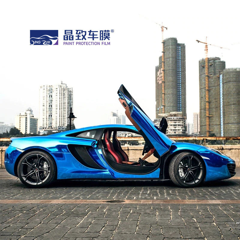 محصول مراقبت از خودرو Derek Blue قابلیت کشش وینیل کروم به عنوان فیلم آینه 1.52*18 متر -- کارخانه مستقیما