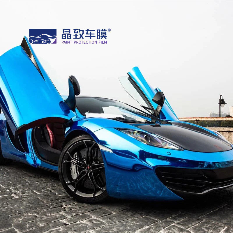 محصول مراقبت از خودرو Derek Blue قابلیت کشش وینیل کروم به عنوان فیلم آینه 1.52*18 متر -- کارخانه مستقیما
